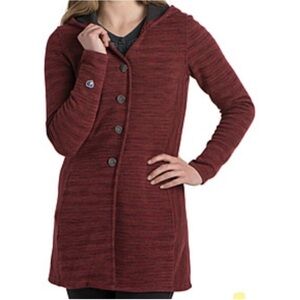 Kuhl Women's Burgundy Cardigan Sweater